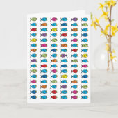 Carte de vœux pour poissons (Fleur jaune)