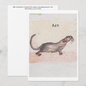 Carte de vœux pour rat (Devant / Derrière)
