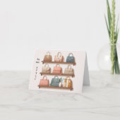 Carte de vœux pour sac à main de style (Devant)