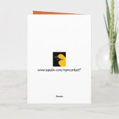 Carte de voeux pour sapin de Noël de Joyeuses poul (Dos)