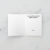 Carte de voeux pour scientifique Raquet de tennis (Intérieur)