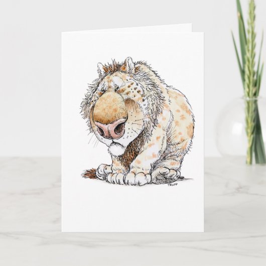 Carte de vœux pour se sentir bête (Devant)