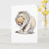 Carte de vœux pour se sentir bête (Fleur jaune)