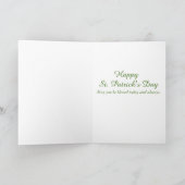 Carte de voeux pour Shamrock de la Saint-Patrick (Intérieur)