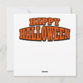 Carte de vœux pour soirée d'Halloween (Dos)