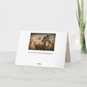 carte de voeux pour timbre de cheval (Dos)