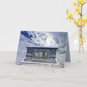 Carte de voeux pour tombeau gothique (Fleur jaune)