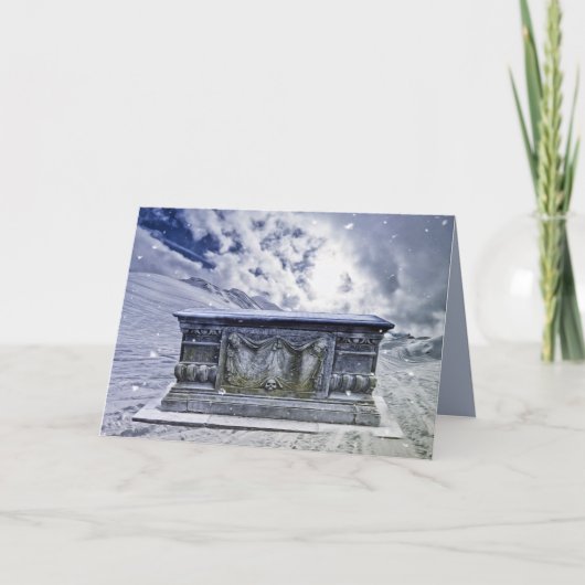 Carte de voeux pour tombeau gothique (Devant)