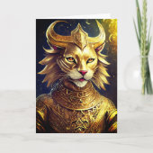 Carte de vœux pour toutes occasions pour félins fa (Devant)