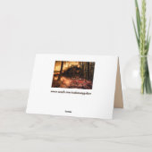 Carte de voeux pour train forestier imaginaire (Dos)