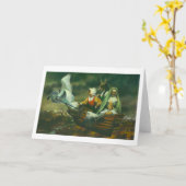 Carte de voeux pour trois sorcières (Fleur jaune)