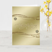 Carte de vœux pour un anniversaire de mariage de n (Fleur jaune)