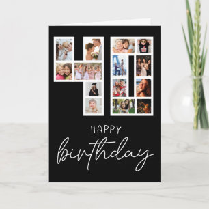 Carte de voeux pour un collage photo pour 40e anni
