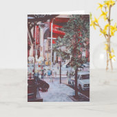 Carte de voeux pour un moment de rencontre (Fleur jaune)