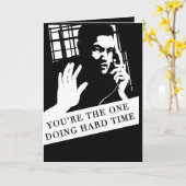 Carte de voeux pour un proche derrière les barreau (Fleur jaune)