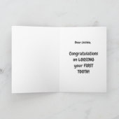 Carte de vœux pour une dent qui tombe avec la fée  (Intérieur)