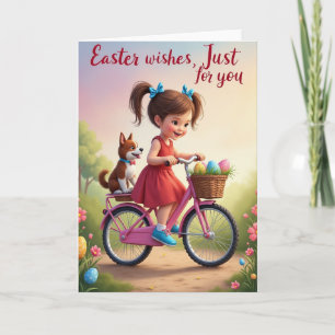 Carte de vœux pour une joyeuse balade à vélo de pr