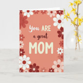 Carte de vœux pour une maman formidable (Fleur jaune)