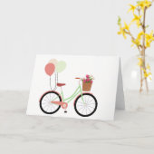 Carte de voeux pour vélos Springtime (Fleur jaune)