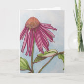 CARTE DE VOEUX pourpre de Coneflower (Devant)