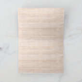 Carte de voeux pourpre de monogramme de chat (Intérieur)