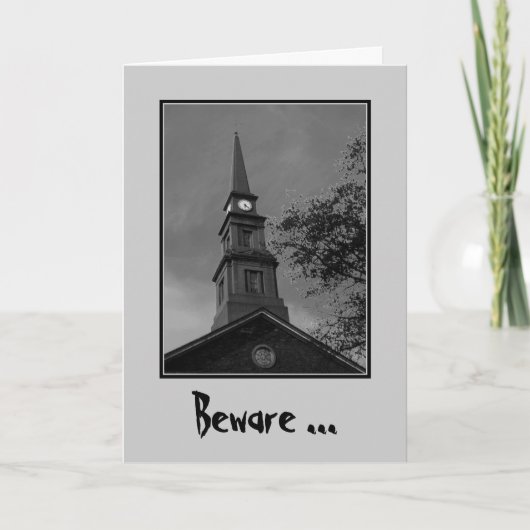 Carte de voeux "prenez garde d'heure Witching" (Devant)