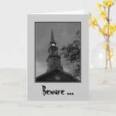 Carte de voeux "prenez garde d'heure Witching" (Fleur jaune)