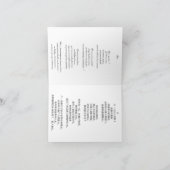 Carte de vœux prénom féminin chinois Qiao. (Intérieur)