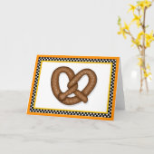 Carte de voeux Pretzel (Fleur jaune)