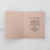 Carte de voeux Prière pour la paix (Intérieur)