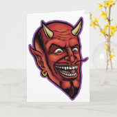 CARTE DE VOEUX PRINCIPALE DE DIABLE (Fleur jaune)