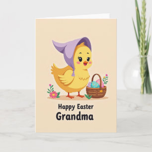 Carte de vœux printanière joyeuse pour Pâques