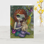 Carte de voeux "Printemps" (Fleur jaune)