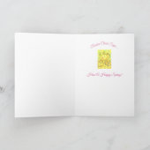 CARTE DE VOEUX PRINTEMPS MOSH PIT ROCKER CHICK Cou (Intérieur)