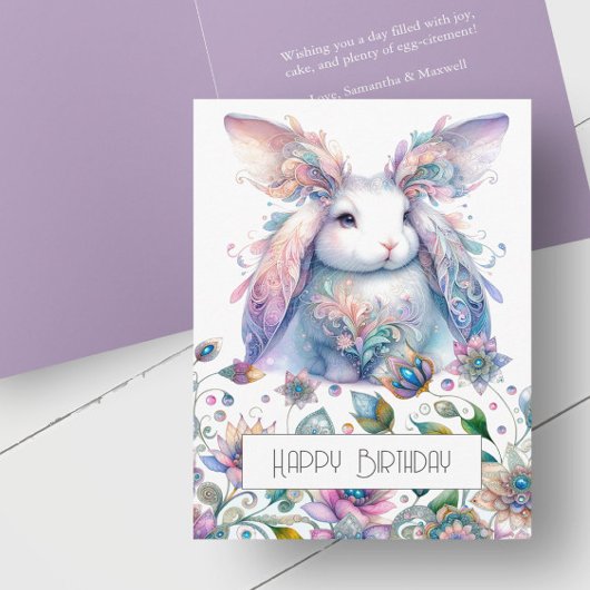 Carte De Voeux Printemps Pour Anniversaire