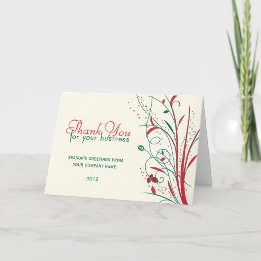 Carte de vœux professionnelle de Noël (Devant)