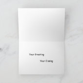 Carte de voeux professionnelle de vache (Intérieur)