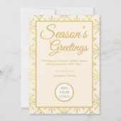 Carte de vœux professionnelle rétro luxe pour les  (Devant)