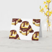 Carte de voeux Profiteroles (Fleur jaune)