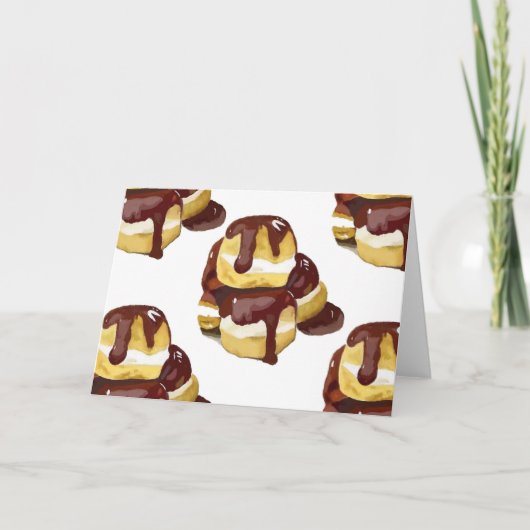 Carte de voeux Profiteroles (Devant)