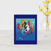 Carte de voeux profonde (Fleur jaune)