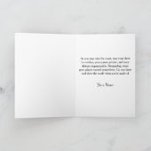 Carte de vœux propre de style moderne | jour de ma (Intérieur)