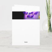 Carte de voeux - Proud Peacock (Dos)