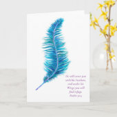 Carte de voeux Psaume 94:1 Aquarelle (Fleur jaune)