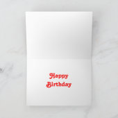 Carte de voeux Psy-cat-delic 'Happy Birthday' (Intérieur)