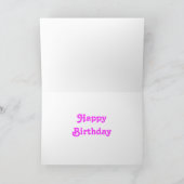 Carte de voeux Psy-cat-delic Rose 'Happy Birthday' (Intérieur)