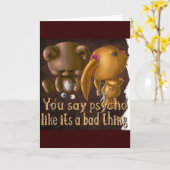 carte de voeux psycho (Fleur jaune)