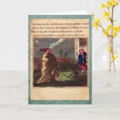 Carte de voeux Punch & Judy Story Plate XII (Fleur jaune)