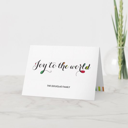 Carte de voeux Pure Joy Holiday (Devant)