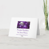 Carte de voeux Purple Baubles (Dos)